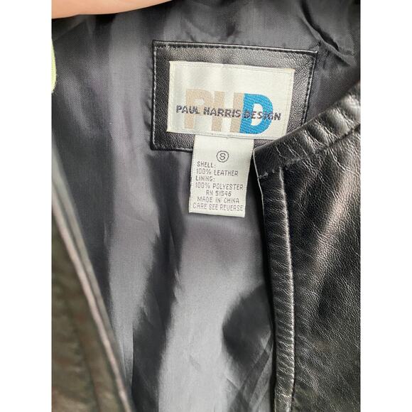 Genuine leather vest from the 90’s - Picture 4 of 8